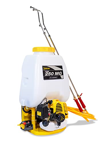 GARLAND FUM 250 MG-V20 - Fumigador gasolina 25L, 25,6 cc, 25 bar, 6,5 l/min, bomba latón, doble lanza y pistola altura