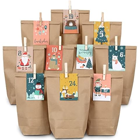 Papierdrachen Advent Calendar with 24 Gift Bags Cover