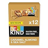 BE-KIND Barritas Cereales con Frutos Secos Tostados, Almendras Caramelizadas y Sal Marina, Sin Gluten, Alto en Fibra, Barritas Energeticas, 12x40g