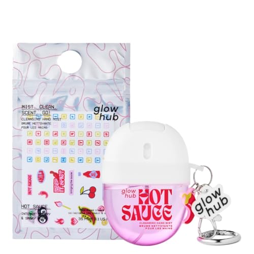 Glow Hub Hand Sanitiser Cleansing Spray Mist - Hot Sauce 35ml