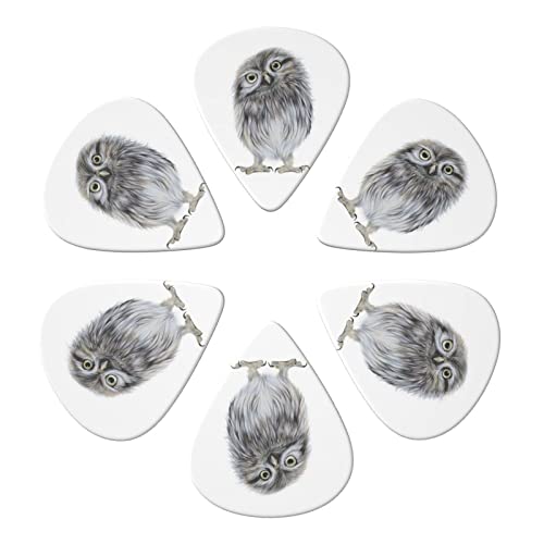 ASDTEHCY Lot de 6 médiators en celluloïd Little Owl pour guitares acoustiques, électriques, basses ou ukulélé - Les Beatles, Paul McCartney, John Lennon, RIngo Starr, George Harrison ASDTEHCY Lot de 6 médiators en celluloïd Little Owl pour guitares acoustiques, électriques, basses ou ukulélé – Image 3