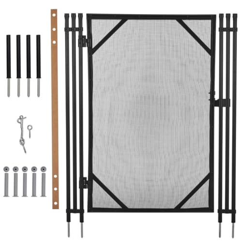 Pool Fence Gate, Removable Safety Barrier for Swimming Pools, Ponds, Decks, Play Areas & Gardens – 320GSM Tear-Resistant Mesh with Rust-Proof Frame, Protects Children & Pets