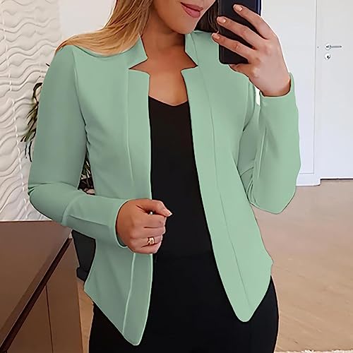 Womens Blazers Casual Open Front Business Blazer Fall Long Sleeve Work Office Outfit Collar Slim Work Office Blazer2