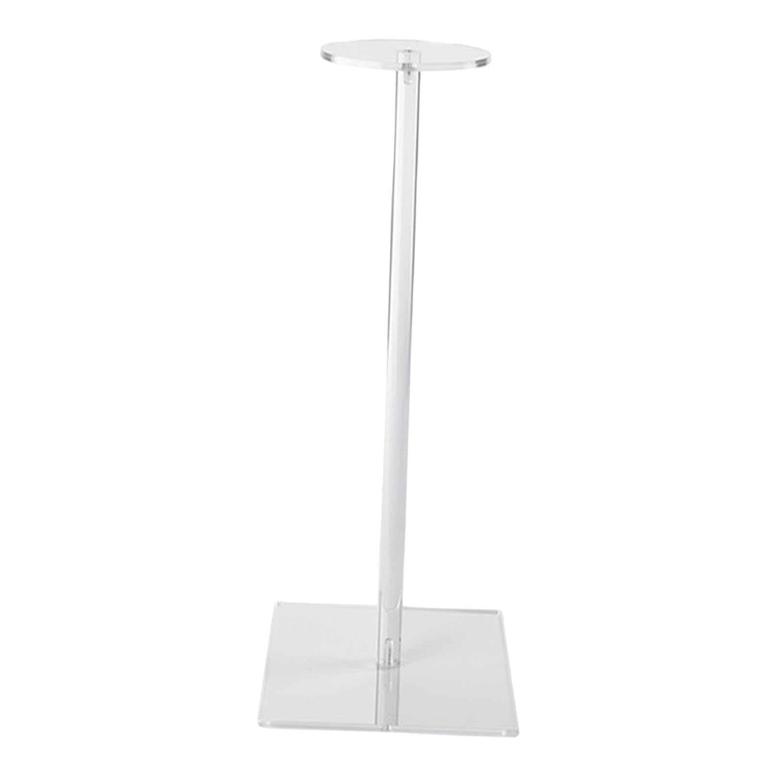 SharplaceAcrylic Hat Stand Wig Display Rack Baseball Hat Rack Stand Hat Display Riser Stand for Display Hats Retail Shopping Mall Home, Square Base