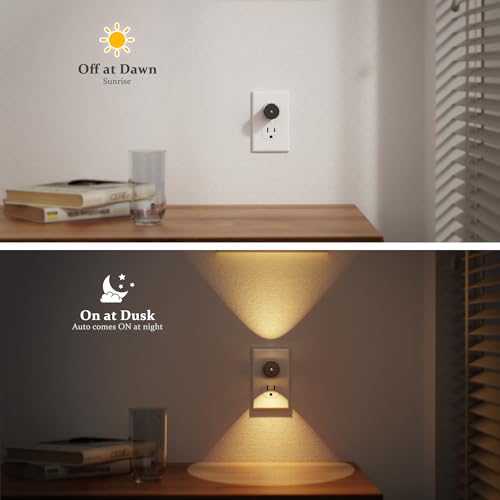 Image of JandCase Night Lights Plug into Wall, 8 Pack Mini Lens Night Light | 3CCT Color Temperature, 180 Rotatable Night-Lights, Dimmable Nightlight Plug in, Light Sensor, Bathroom Hallway Room Decor