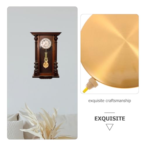 Péndulo de repuesto PLAFOPE para reloj de pared de metal con diseño simple DIY 4