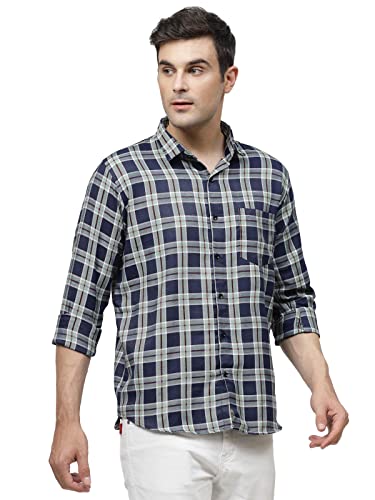 Image of ELYYORK Men's Checkered Regular Fit Shirt