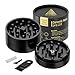 Grinder Premium Ceramica NANO PRO 2.0 | Rivestimento Nano Ceramico Antiaderente | Sistema Quick-Connect senza filettatura triplo magnete N52 |62mm Ø Camera profonda | Macinino per erbe e spezie immagine