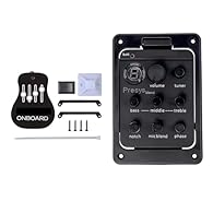 1. Built-In Tuner for Acoustic Guitars: This guitar pickup system features an integrated tuner, allowing you to easily keep your acoustic guitar in perfect pitch, ensuring you always sound your best during performances or practice.