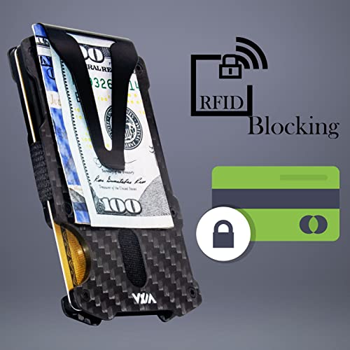 WXM Wallet for Men with AirTag Holder Credit slim Front Pocket Real Carbon Fiber RFID Blocking Minimalist Mens Gift (Minimalist Wallet Carbon Fiber)3