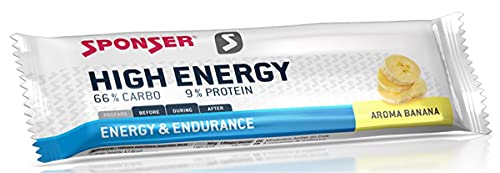 Sponser Barrette Energetiche Ai Cereali Gusto Banana, 30 Barrette Da 45 G