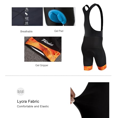 Image of Cycling Kits for Men Cycling Jersey Set Uniform Clothes Bike Bicycle Shirt+3D Gel Pad Cushion Bibs Shorts