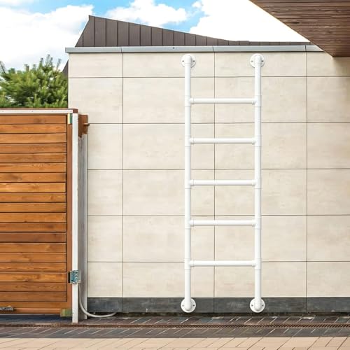 Escalera de metal resistente para escalada universal en zonas interiores y exteriores 2