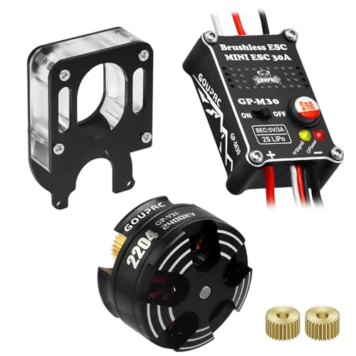 Moteur Axial SCX24 Brushless 2204 Kit ESC 30A Anti-Surchauffe