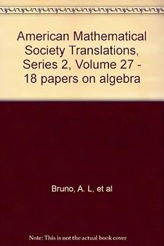 Hardcover American Mathematical Society Translations, Series 2, Volume 27 - 18 papers on algebra Book