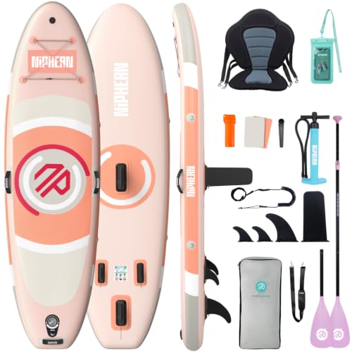 Niphean Paddle Gonflable Adulte avec Tous Les Accessoires, 320cm Planches de Stand Up Paddle...