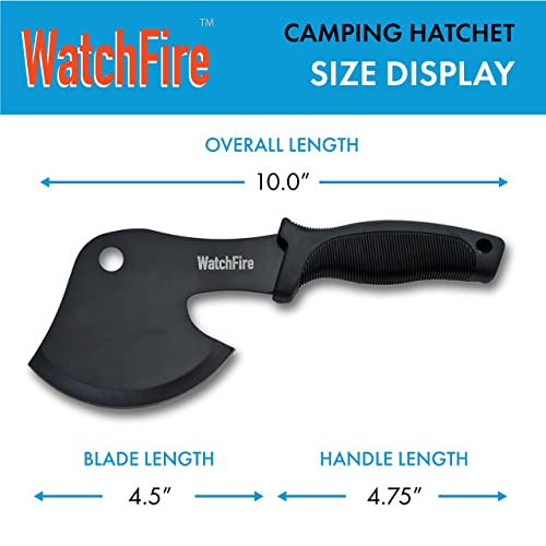 WatchFire-10-Black-CampingSurvival-Axe-Head-Hatchet-with-Nylon-Sheath-210921
