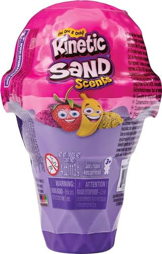 Kinetic Sand Sable Magique Cornet DE Glace Sable PARFUME 113 G - Sable Cinétique et Coloré - Alternative Pâte à Modeler - 6058757 - Modèle Aléatoire - Jouet Enfant 3 Ans et + (Lot de 2)