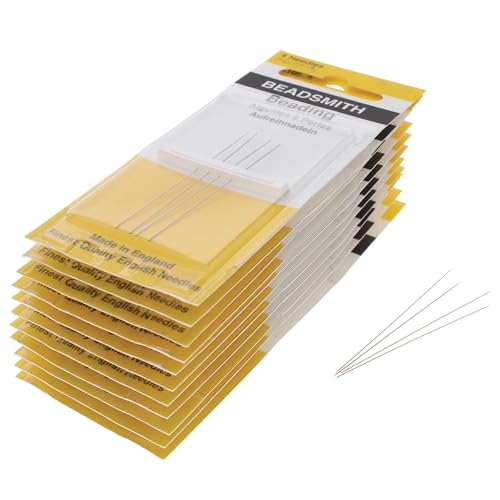 Beadsmith English Beading Needles Size 15 12‑Card Box