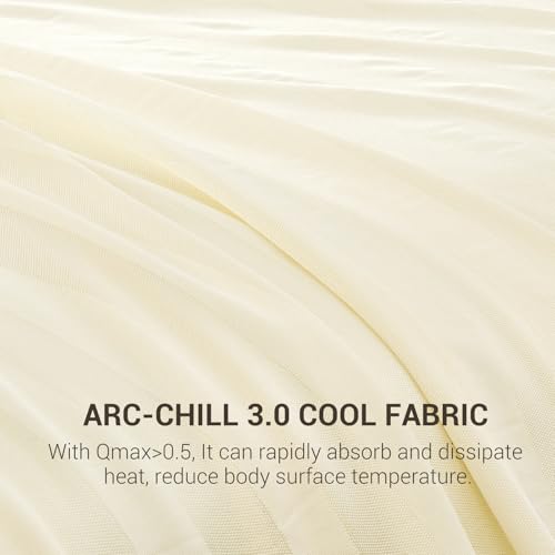 Image of Elegear Revolutionary Cooling Blanket, Absorbs Heat to Keep Body Cool for Night Sweats, Double Sided Arc-Chill3.0 Cooling Fiber Q-Max>0.5, Lightweight Summer Cold Blankets for Sleeping 90 inch x 108 inch