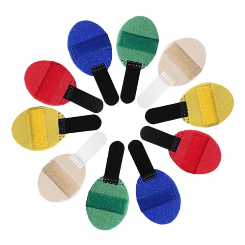 KOMBIUDA 10Pcs Finger Stabilizers Finger Support Braces Bright Colors for Relief and Immobilization for Various Finger and Emergency Use