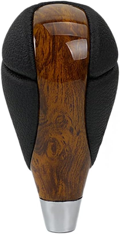 Gear Shift Knob Resin Leather compatible for Most Lexus ES300 GS430 IS250 LX470 RX450h Toyota Crown Corolla Camry Rav4 Prado 4Runner Highlander (Brown)
