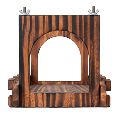 Coleba Chinchilla Wood Suspension Bridge, Hanging Large Small Animal Wooden Bridge Platform, Habitat Toys For Chinchillas Sugar Gliders, Cage Accessories For Chinchillas, Rats Squirrel (Brown) #TOP5