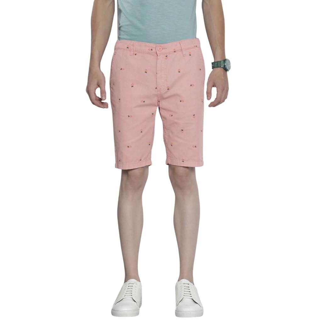 the indian garage co Men Slim Fit Printed Mid-Rise Shorts-picture-21