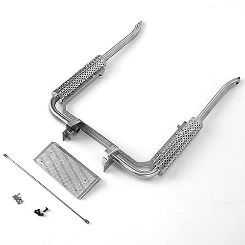 wheelfun LESU Metal Exhaustor Two Funneled Simulation for 1/14 RC a R470 R620 Tractor Truck Trailer Model