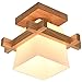 Produktbild Artpad Simple Japan Tatami E27 Holzlampe Flurlicht Veranda, Balkon, Deckenleuchte, Moderne Deckenleuchte aus Glas