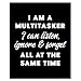 funny Quotes Wall Art for Office - Sarcastic Gifts - funny Humor Typography Wall Art - Cute Sayings for Men - Black and White Artwork - Minimalist Decor for Men - Home Decor Art Print