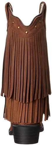 Old West Girl's 8125 Corona Leather Fringe Cowboy-Style Fashion Boots Western3