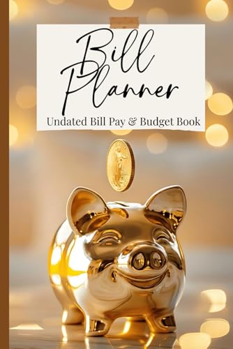 Undated Bill Pay and Budget Book Saving Challenge: Small Budget Book 12 Month Undated Monthly Bill Tracker Mini Undated Monthly Bill Planner: Yearly & Monthly Slightly No Date Calendar Budget Organizer Weekly Paycheck Budget Book Bill Payment Tracker Log image 2