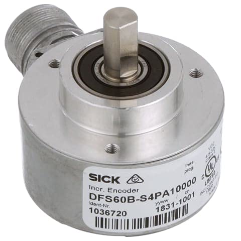 Incremental Encoder, 10, 000 PPR, 10 x 19 mm Dia.Shaft, 4.5-32 V, Connector
