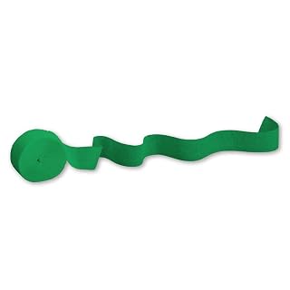 Creative Converting Touch of Color Crepe Paper Streamer Roll, 81-Feet, Emerald Green