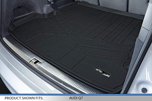 Maxliner All Weather Custom Fit Cargo Trunk Liner Floor Mat Behind 2Nd Row Black Compatible With 2017-2022 Audi Q7 - All Models #TOP1