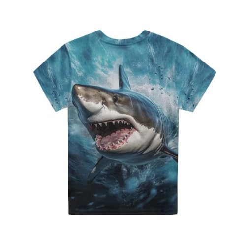 Image of Xhuibop Kids T Shirts for Boys Size 3-16 Girls Short Sleeve Sportswear Active Tops