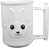 Vista 1 de Soporte de pasta de dientes de plástico blanco para cepillo de dientes Conejo Blanco