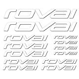 for Roval Bike Frame Stickers Decals Kit Bicycle Cycling (White)