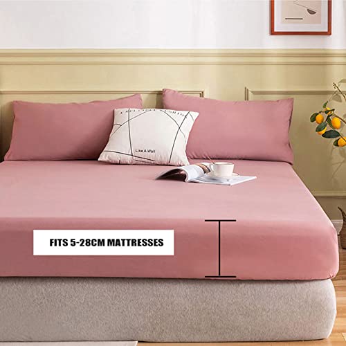 Drap de lit en jersey extensible doux drap housse 180x200 matelas épais