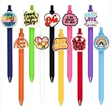 Ulema 10Pcs Funny Ballpoint Pens with Motivational Quotes Emotional Support for Adults Bulk for Coworkers Team Staff Funny Office Stationary (Motivational 1)