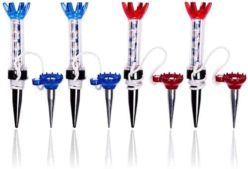 tee 4 Pieces 80mm Magnet tee Loss Prevention Equipment with String (red or Blue) Long tee Short tee Practical Design and Durable