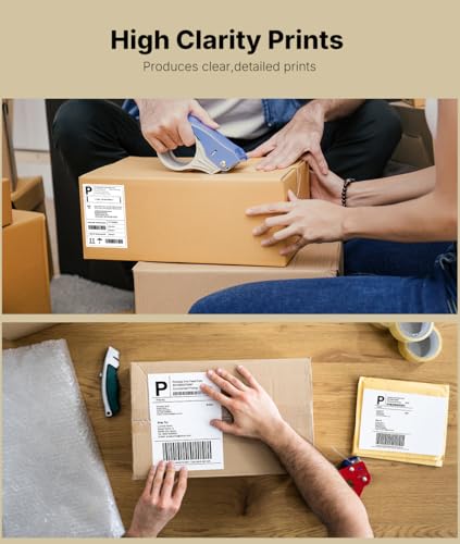 Image of Rongta RP425 Black Label Printer+2500 PCS 4 * 6 Thermal Labels
