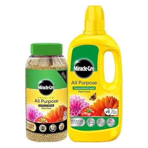 Miracle Gro 900g Granules & 800ml Liquid Bundle Cover
