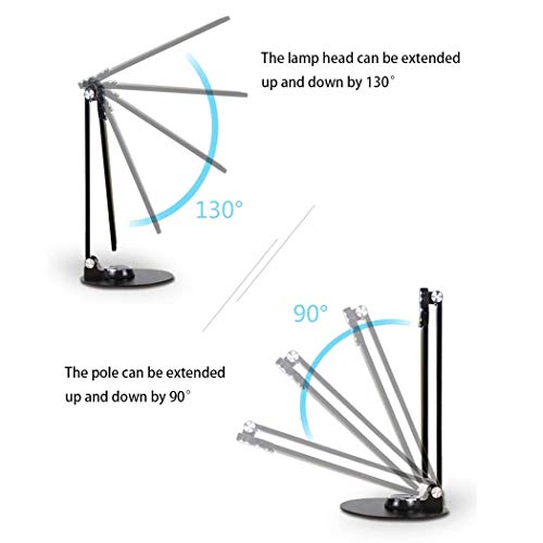 Lampe de bureau LED double tête de lecture pour étude et travail à la maison