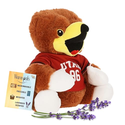 Warm Pals Swoop University of Utah Mascot U of U - Heatable Coolable Bedtime Comfort Plushie - 1.5lbs - Cozy Microwavable Lavender Scented Plush Toys - Heated Stuffed Animal Officially Licensed