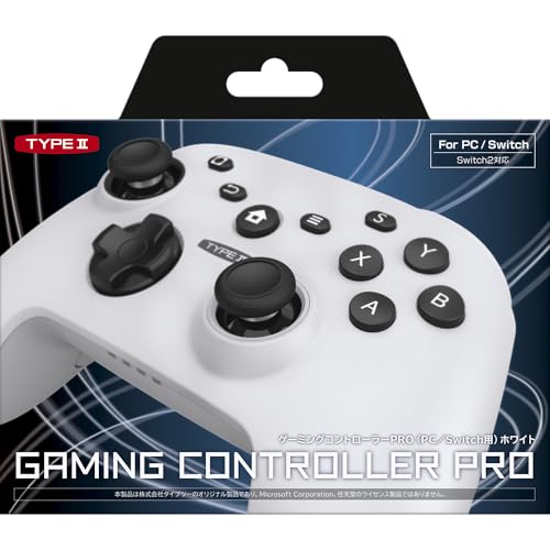 ゲーミングコントローラー PRO （ PC ／ Switch 用） ホワイト (B0DVSYN84M) Amazon価格推移・価格追跡