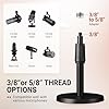 FIFINE Desktop Microphone Stand, Heavy-Duty Metal Adjustable Table Mic Stand with 5/8" Male to 3/8" Female Screw Adapter, 4 Non-Slip Pads Compatible with Microphones for Recording, Streaming-BS1 #3