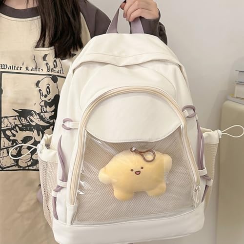 Sac à dos unique avec grande capacité et poche transparente