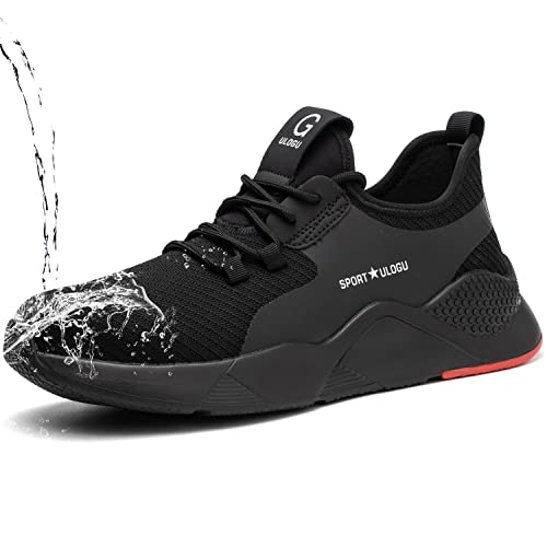 Image of ulogu Steel Toe Shoes for Men Women丨Waterproof Lightweight Roofing Shoe丨Safety Industrial Work Sneakers